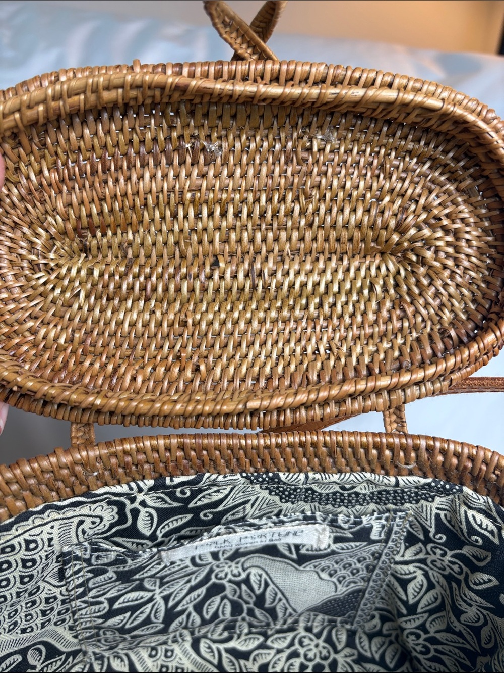 Folk Fortune x Madewell Hand Woven Rattan Bali Bag - EUC - Picture 8 of 12